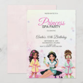 Invitation d'anniversaire pour une fête de princes (Devant / Derrière)