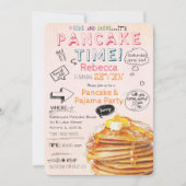 Invitation d'anniversaire pour une fête de pyjama (Devant)