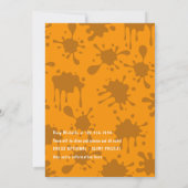 Invitation d'anniversaire pour une fête de slime m (Dos)