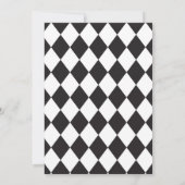 Invitation d'anniversaire pour une fête de thé d'A (Dos)