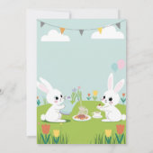 Invitation d'anniversaire pour une fête de thé de  (Dos)