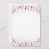 Invitation d'anniversaire pour une fête de thé flo (Dos)