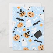 Invitation d'anniversaire pour une fête d'Hallowee (Dos)
