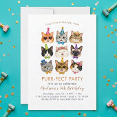 Invitation d'anniversaire pour une fête parfaite a