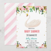 Invitation d'anniversaire pour une fête prénatale (Devant / Derrière)