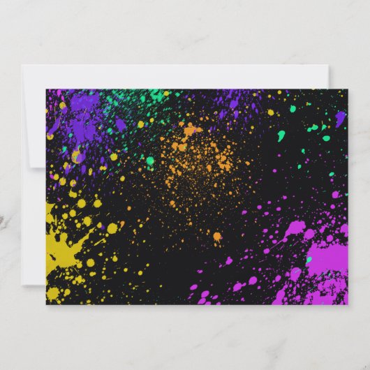 Invitation d'anniversaire pour une fille (Dos)