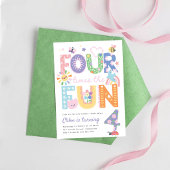 Invitation d'anniversaire pour une fille de 4 ans,