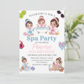 Invitation d'anniversaire pour une fille de 8 ans (Debout devant)