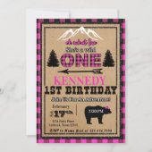 Invitation d'anniversaire pour une fille de buffle (Devant)