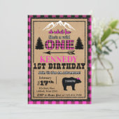 Invitation d'anniversaire pour une fille de buffle (Debout devant)