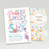 Invitation d'anniversaire pour une fille de six an