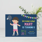 Invitation d'anniversaire pour une fille mignonne (Debout devant)
