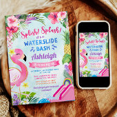 Invitation d'anniversaire pour une glissade de fon