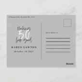 Invitation d'anniversaire pour une personne qui a  (Dos)