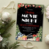 Invitation d'anniversaire pour une soirée cinéma d