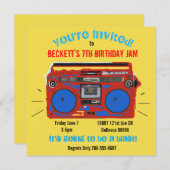 Invitation d'anniversaire pour une soirée dansante (Devant / Derrière)