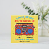 Invitation d'anniversaire pour une soirée dansante (Debout devant)