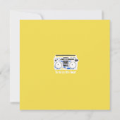 Invitation d'anniversaire pour une soirée dansante (Dos)