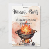 Invitation d'anniversaire pour une soirée de dîner (Devant)