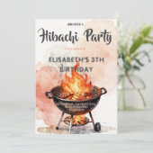 Invitation d'anniversaire pour une soirée de dîner (Debout devant)