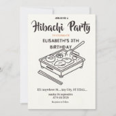 Invitation d'anniversaire pour une soirée de dîner (Devant)