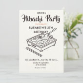 Invitation d'anniversaire pour une soirée de dîner (Debout devant)
