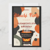 Invitation d'anniversaire pour une soirée de dîner (Devant)