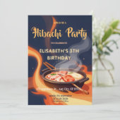 Invitation d'anniversaire pour une soirée de dîner (Debout devant)