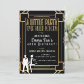 Invitation d'anniversaire pour une soirée Flapper  (Debout devant)