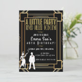 Invitation d'anniversaire pour une soirée Flapper  (Debout devant)