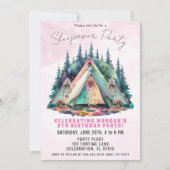 Invitation d'anniversaire pour une soirée pyjama d (Devant)
