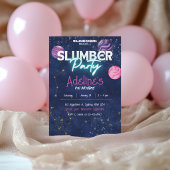 Invitation d'anniversaire pour une soirée pyjama g