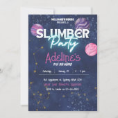 Invitation d'anniversaire pour une soirée pyjama g (Devant)