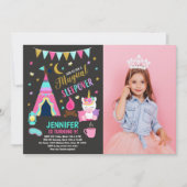 Invitation d'anniversaire pour une soirée pyjama l (Devant)