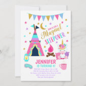 Invitation d'anniversaire pour une soirée pyjama l (Devant)