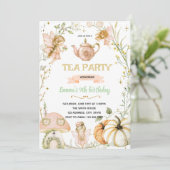 Invitation d'anniversaire pour une soirée thé des (Debout devant)