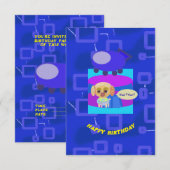 Invitation d'anniversaire pour vaisseau spatial de (Devant / Derrière)