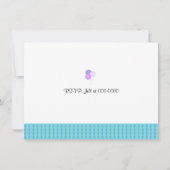 Invitation d'anniversaire pour vélos mignons (Dos)