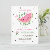 Invitation d'anniversaire pour Watermelon One In A (Debout devant)