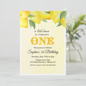Invitation d'anniversaire premier 1er citronnade c (Debout devant)