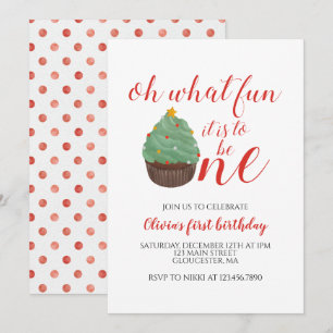 Invitation d'anniversaire premier avec gâteau en f