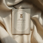 Invitation d'anniversaire premier ours Beary