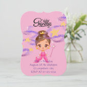 invitation d'anniversaire princess, téléchargement (Debout devant)