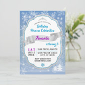 Invitation d'anniversaire Princess Wonderland (Debout devant)