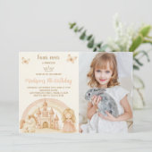 Invitation d'anniversaire princesse avec Castle &  (Debout devant)