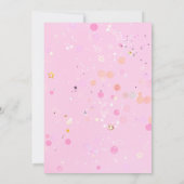 Invitation d'anniversaire princesse Crown Pink (Dos)