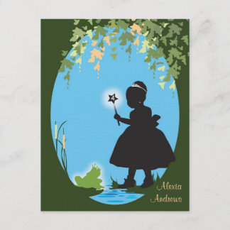 Invitation d'anniversaire - Princesse et grenouill