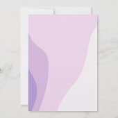 Invitation d'anniversaire princesse rose violet Li (Dos)