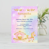 Invitation d'anniversaire Princesse Samantha 3 (Debout devant)