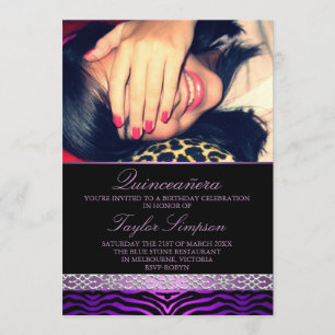 Invitation d'anniversaire Quinceañera à impression